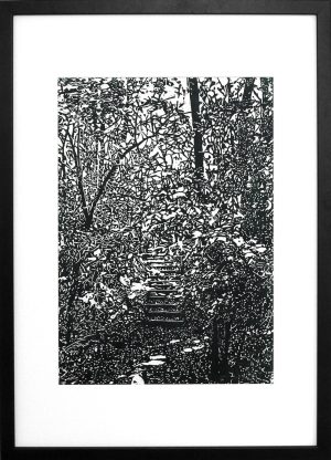 David Thomas Steps Ambion Wood, Sutton Cheney
